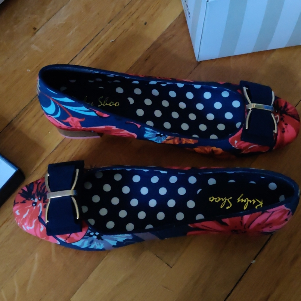 Ruby shoo floral block heel shoes all man made